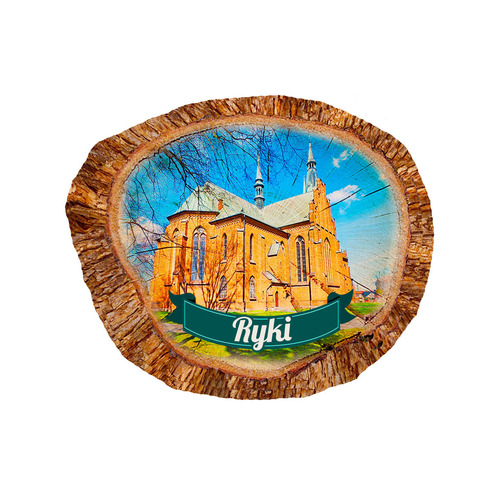Magnes polyresinowy pieniek owal Ryki