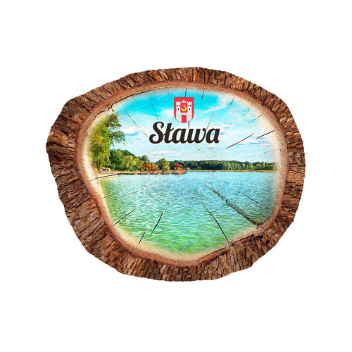 Magnes polyresinowy pieniek owal Sława