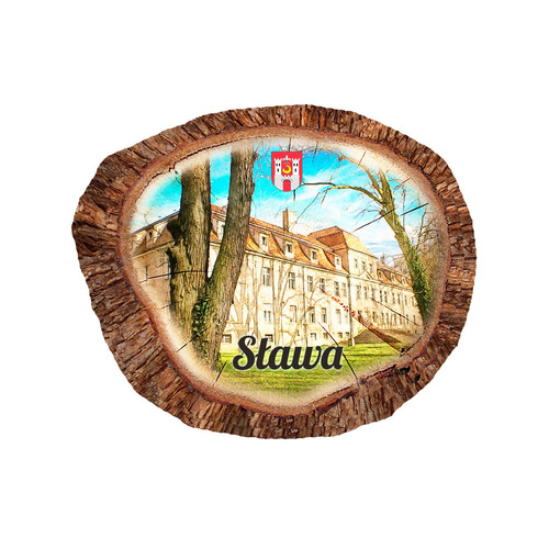 Magnes polyresinowy pieniek owal Sława