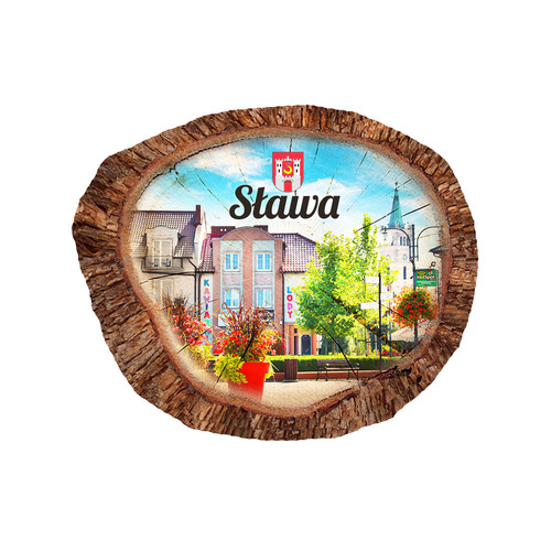 Magnes polyresinowy pieniek owal Sława
