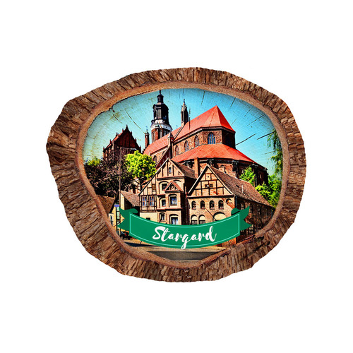 Magnes polyresinowy pieniek owal Stargard