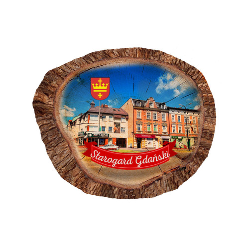 Magnes polyresinowy pieniek owal Starogard