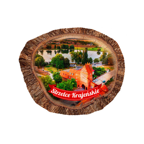 Magnes polyresinowy pieniek owal Strzelce Krajeńskie