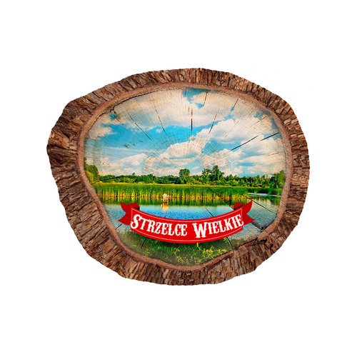 Magnes polyresinowy pieniek owal Strzelce Wielkie