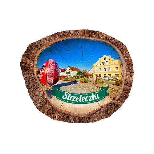 Magnes polyresinowy pieniek owal Strzeleczki