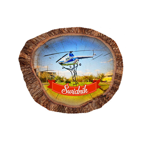 Magnes polyresinowy pieniek owal Świdnik