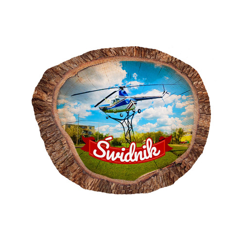 Magnes polyresinowy pieniek owal Świdnik