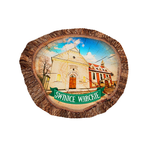 Magnes polyresinowy pieniek owal Świnice Warckie