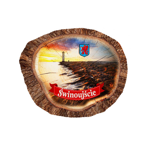 Magnes polyresinowy pieniek owal Świnoujście