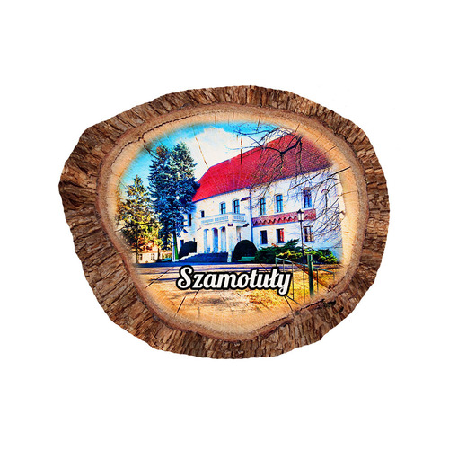 Magnes polyresinowy pieniek owal Szamotuły