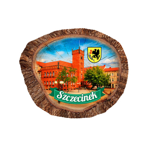 Magnes polyresinowy pieniek owal Szczecinek