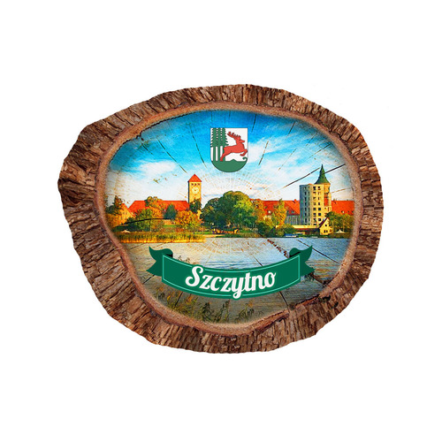 Magnes polyresinowy pieniek owal Szczytno