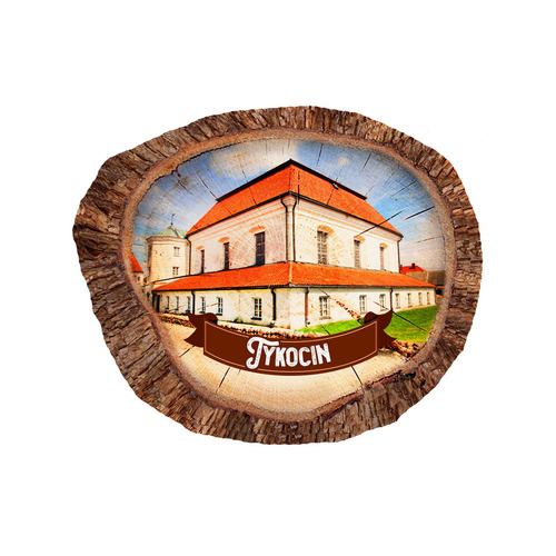 Magnes polyresinowy pieniek owal Tykocin