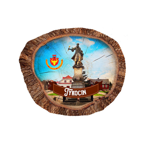 Magnes polyresinowy pieniek owal Tykocin