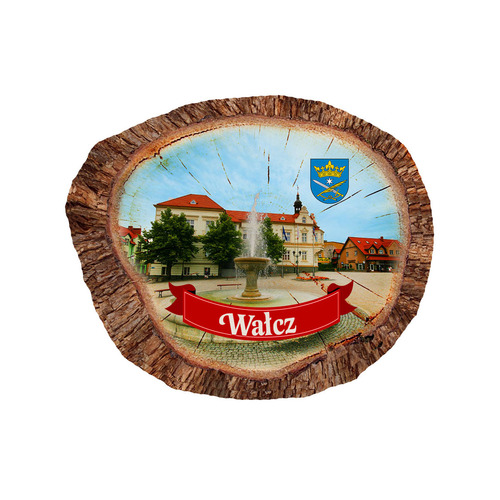 Magnes polyresinowy pieniek owal Wałcz