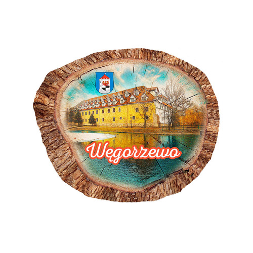 Magnes polyresinowy pieniek owal Węgorzewo