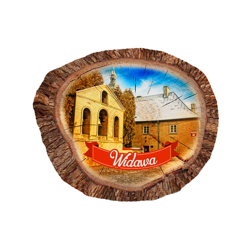 Magnes polyresinowy pieniek owal Widawa
