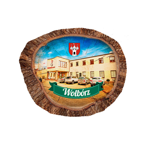 Magnes polyresinowy pieniek owal Wolbórz