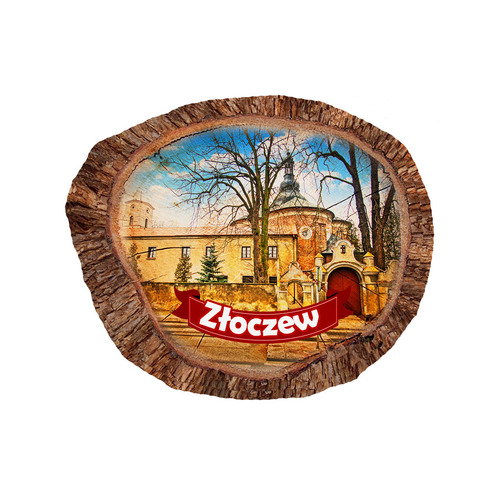 Magnes polyresinowy pieniek owal Złoczew