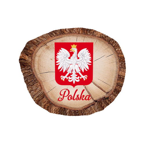 Magnes polyresinowy pieniek owal Polska