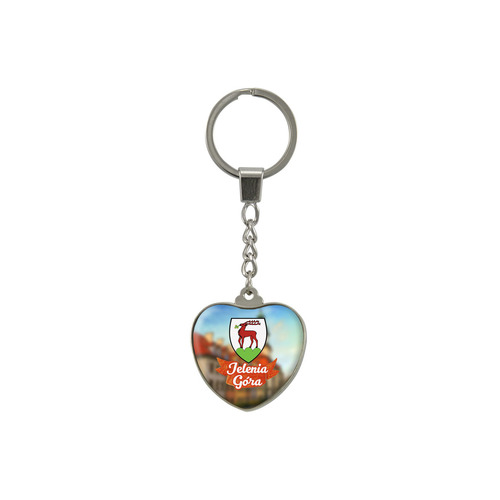 Brelok szklany serce Jelenia Góra