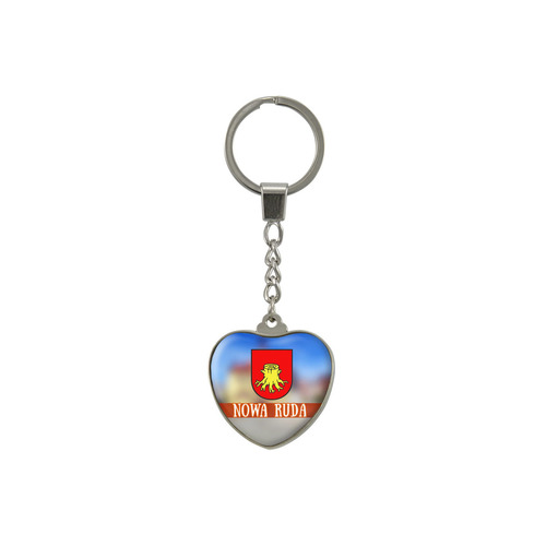 Brelok szklany serce Nowa Ruda