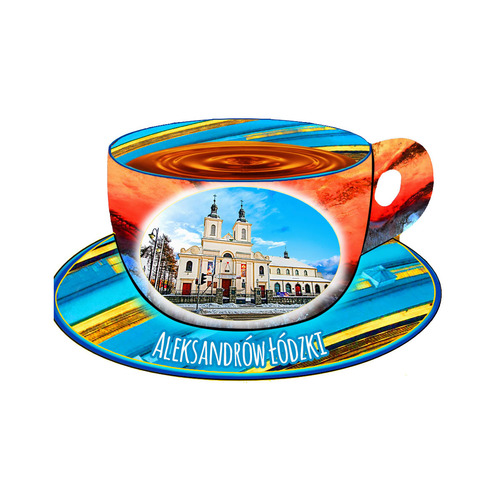Magnes filiżanka Aleksandrów Łódzki