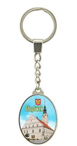 Brelok szklany owal Głogówek
