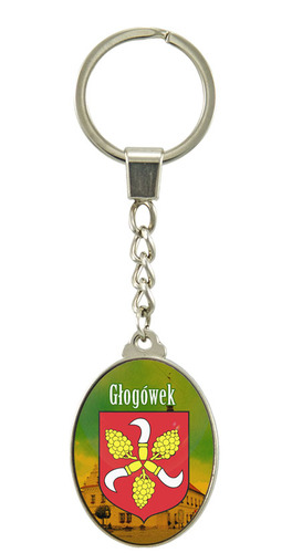 Brelok szklany owal Głogówek