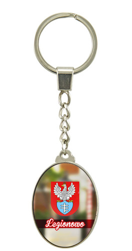 Brelok szklany owal Legionowo