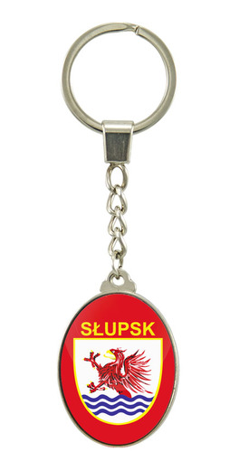 Brelok szklany owal Słupsk