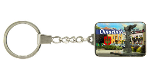 Brelok szklany prostokąt Chmielnik