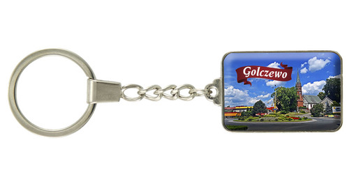 Brelok szklany prostokąt Golczewo