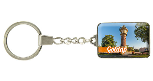 Brelok szklany prostokąt Gołdap