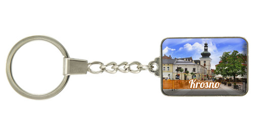 Brelok szklany prostokąt Krosno