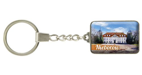 Brelok szklany prostokąt Nieborów