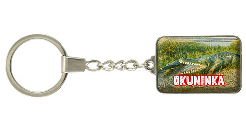 Brelok szklany prostokąt Okuninka