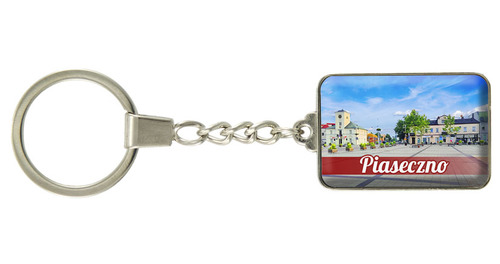 Brelok szklany prostokąt Piaseczno