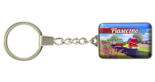 Brelok szklany prostokąt Piaseczno