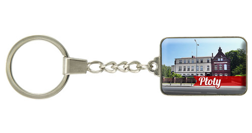 Brelok szklany prostokąt Płoty