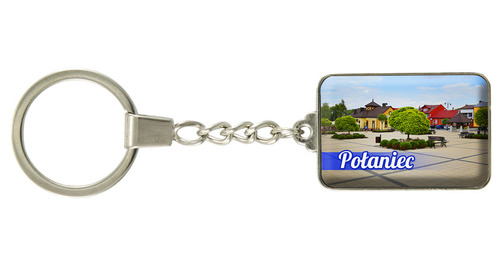 Brelok szklany prostokąt Połaniec