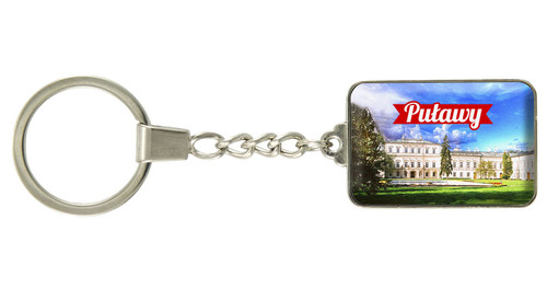 Brelok szklany prostokąt Puławy