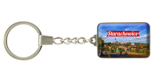 Brelok szklany prostokąt Starachowice