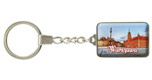 Brelok szklany prostokąt Warszawa