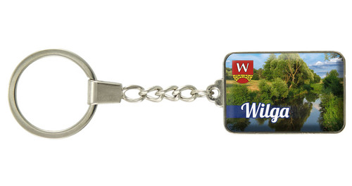 Brelok szklany prostokąt Wilga