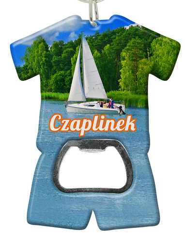 Brelok otwieracz plastikowy trykot Czaplinek