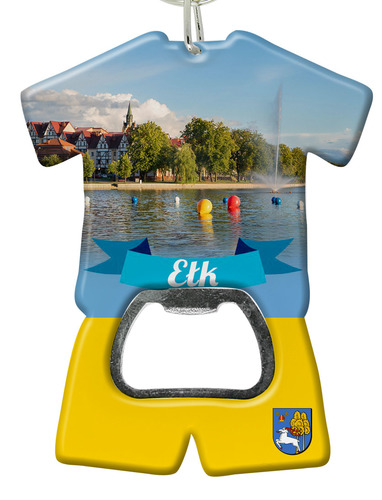 Brelok otwieracz plastikowy trykot Ełk