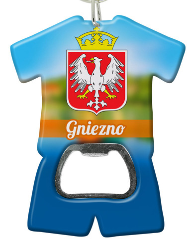 Brelok otwieracz plastikowy trykot Gniezno