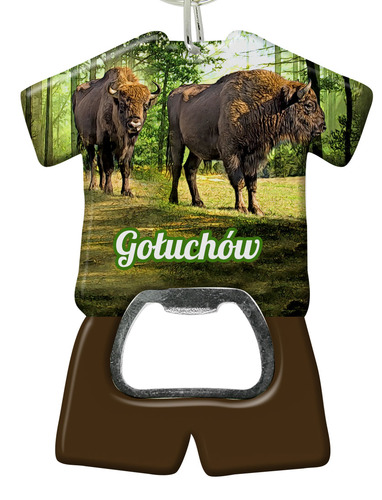 Brelok otwieracz plastikowy trykot Gołuchów