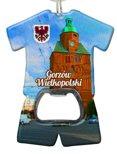 Brelok otwieracz plastikowy trykot Gorzów Wielkopolski